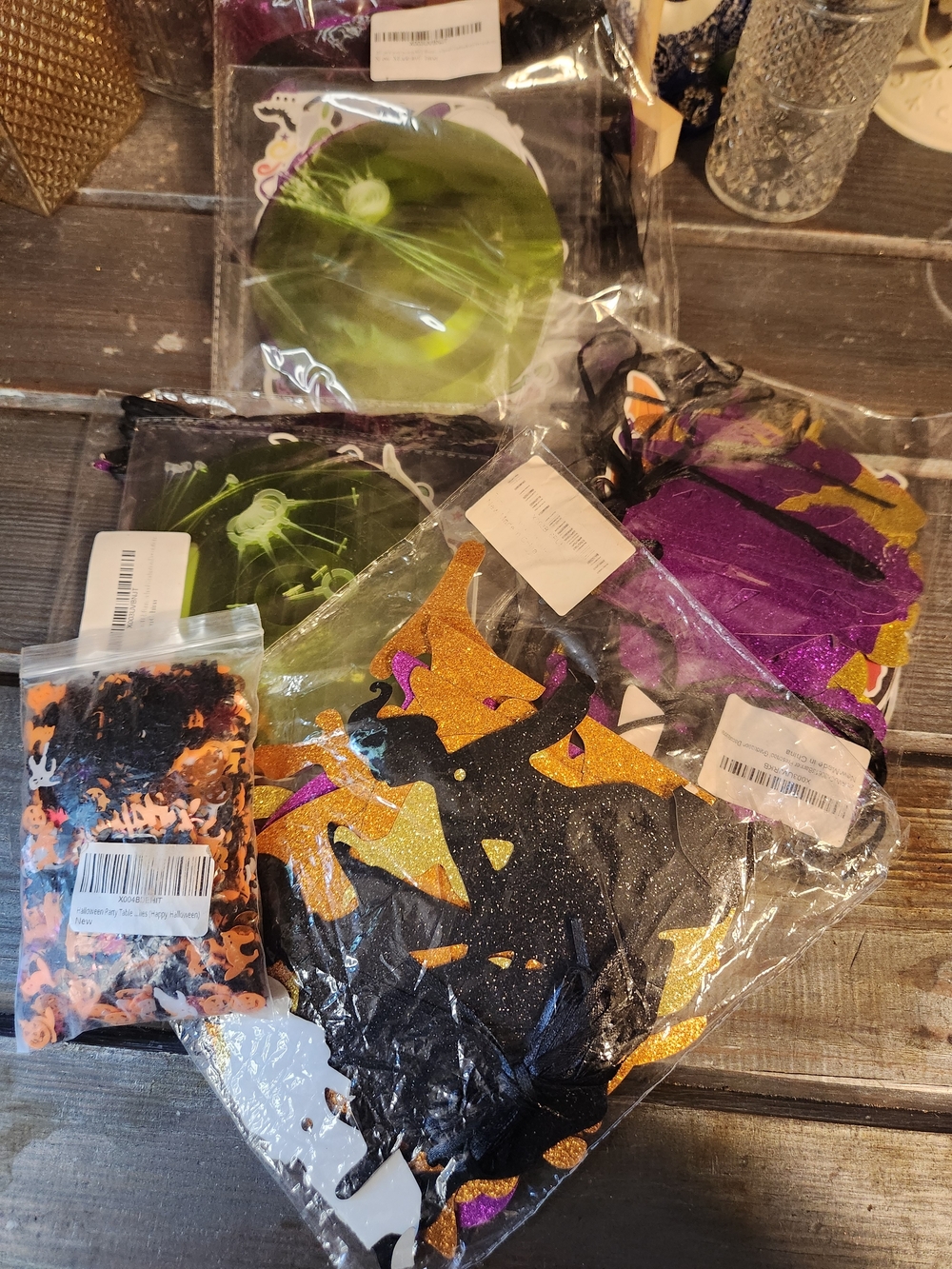 Hocus Pocus Wall Streamers Party Decor Halloweem Party Pumpkin Confetti Bag